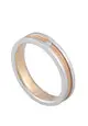 LITZ 18K White Gold & Rose Gold Diamond Men Ring PJ-MR0087M