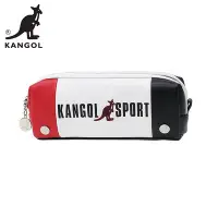 在飛比找Yahoo!奇摩拍賣優惠-KANGOL SPORT 紅色款 皮革 筆袋 鉛筆盒 KAN