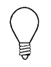 B&P Lamp S-11, Intermediate Base Bulb
