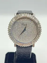 在飛比找Yahoo!奇摩拍賣優惠-【益成當鋪】流當品 Chopard 白18K蕭邦鑽錶 手上鏈