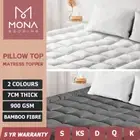 Mona Mattress Topper Pillowtop Luxury Bedding Mat Pad Protector Cover All Sizes