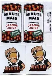 TONKA MINUTE MAID BOX VAN DECAL SET