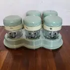 Baby Bullet Food Processor Replacement Parts 5 Date Dial Cups W/ Lids & Tray