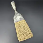 Vintage Silver Tone Wisk Brush Ornate Japan