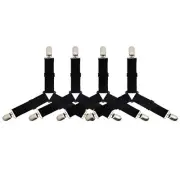 Bed Sheet Fasteners Bed Sheet Holder Straps Adjustable Easy to Install Bed Sh...