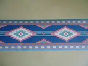 VTG Wallpaper Border Pre-Pasted Lot of 2+ Western Theme Blue 5 Yrds/Roll 6" Wide