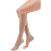 2X Medi Duomed Advantage Compression Socks Calf Open Toe 20-30 Sm Beige AC25201