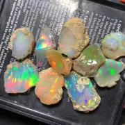 99 Cts Lot 100% Natural Ethiopian Jumbo Welo Fire Opal Rough Specimen Gemstones
