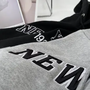 ▲𝕭𝖆𝖘𝖊𝖒𝖊𝖓𝖙 KH1100 立體刺繡NEW YORK重磅帽TEE 600碼重磅純棉刷毛布料 寬鬆帽T 美式帽T