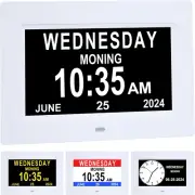 7 Inch Extra Large Day Date Time Digital Day Calendar Clocks
