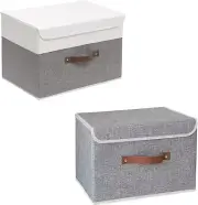 2-Pack Large Storage Basket, Shelf Basket, Collapsible Storage Bin, Storage Bask