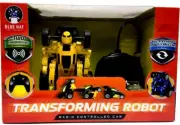Blue Hat Toys Unisex Transforming Robot Radio Controlled Car Yellow