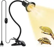 BWLEANSY E27 Clamp Light Lamp Holder, Plant Lamp Holder with Clip and Switch, Heat Lamp with 40 cm Flexible Gooseneck, Lamp Holder with Clip for Plant Growth Reptiles