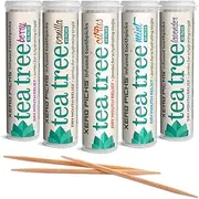 Xero Picks Tea Tree - Infused Flavored Toothpicks for Long Lasting Fresh Breath & Dry Mouth Prevention