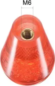 Joystick Head Rocker Ball Top Handle Arcade Game Replacement Red 2 Ellipse Oval