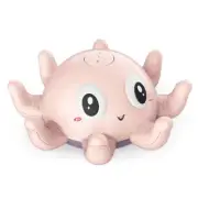 Auto Sensing Electric Spray Water Glowing Octopus Baby Bath Toy Interactive Show