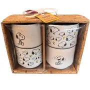 Peanuts x Rae Dunn By Magenta Snoopy All Smiles Laugh Ramekin Set Of 4 New 2024!