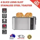 Kogan 4 Slice Long Slot Stainless Steel Toaster control Digital control panel