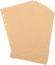 SECFOU 80 Sheets A5 Ruled Notebook Paper Paper Refills for Lined Journal Binder Planner Inserts Vintage Look