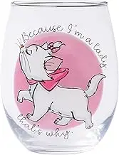 Silver Buffalo Disney Classics Aristocrats Marie I'm a Lady Stemless Wine Glass, 20-Ounces