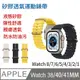 Apple watch series 8/7/SE 手錶替換帶 液態矽膠腕帶 海洋透氣錶帶 (38/40/41MM)