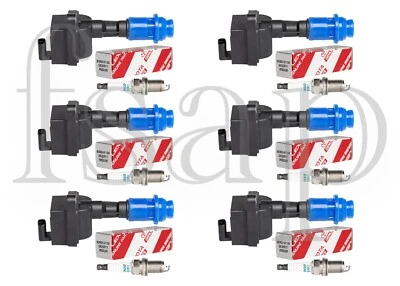 Set of 6 Ignition Coil + 6 Denso Spark Plug 1993 - 1998 Toyota Supra Twin Turbo (for: Toyota)