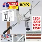 Fixed-angle Knife Sharpener Kitchen Sharpening System With 4x Grindstones Kit AU