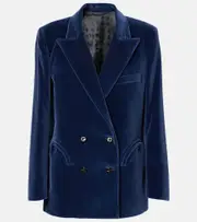 [Blaze Milano] Blazé Milano Jealousy Everynight cotton velvet blazer AU 6 blue
