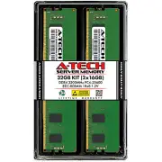 A-Tech 32GB 2x 16GB 1Rx8 PC4-25600R RDIMM DDR4 3200 ECC REG Server Memory RAM