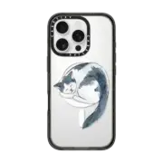 iPhone 16 Pro Impact Case MagSafe Compatible sleeping cat