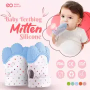 Silicone Baby Teether Teething Mitt Mitten Glove Safe BPA Free Chew Bite Dummy