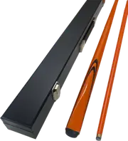 Cuemaster ORANGE Metallic Pool Snooker Billiard Cue and Black Cue Case