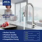 ACA 2 Modes Brushed Pull Out Kitchen Mixer Tap Laundry Sink Faucet Swivel Spout