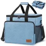 Cooler Bag Soft Cooler Box Blue Foldable Storage Keep Warm＆Cold 30L Waterproof