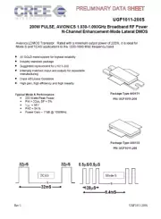 UGF1011-200SE Ultra RF Cree 200 Watt 1030 - 1090 MHz RF LDMOS Transistor ADSB