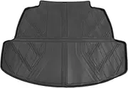 X AUTOHAUX Cargo Liner Rear Trunk Mat Rear Trunk Cargo Luggage Boot Tray Mat for Toyota Corolla 5 Seat 2020-2024 TPE Black Anti-Slip Diamond Pattern