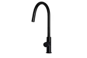 Meir Round Piccola Pull Out Kitchen Mixer Tap Matte Black MK17PN
