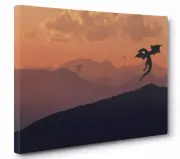 Game Of Thrones Dragons Gallery Wrapped Canvas Wall Art (Ready To Hang)