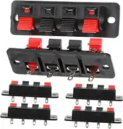 KONTONTY Pcs Stereo Speaker Terminal Connectors Spring Clip for DIY Speakers High Abs Material Red Black Clips