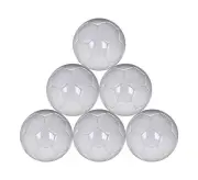 All White Plain Soccer Ball Mini for Practice and Kids Size 2 - Six Pack