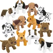 Assorted Plush Dogs (Pack of 12)