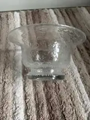 Southern Living at Home Tiny Bubbles Art Glass Pedestal Bowl SLAH NIB