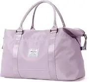 [SEAFEW] Sport Travel Duffle Bag Large Gym Tote Bag for Women, Weekender Bag Carry on Bag, Purple