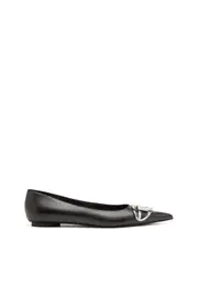 [Diesel] Diesel - D-Venus-Ballerina flats in nappa leather - Flats - Woman - Black 40 Black