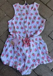 Brand New With Tags Peter Alexander Women’s Strawberry Top XS Bottoms Pants .Sml