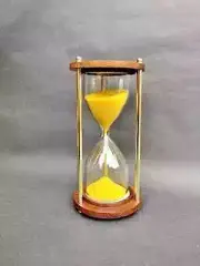 Yellow Sand Timer Antique Nautical Wooden Sand Clock Hourglass Collectable Gift