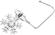 GRADENEVE Heavy Duty Christmas Stocking Hanger Mantel Hook for Hanging Stockings Ornament Hooks with Nickel Finish Snowflake Design Ideal for Garland and Xmas Decorations