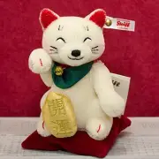 Steiff Maneki Neko plush 2017 limited JAPAN Lucky Cat NEW