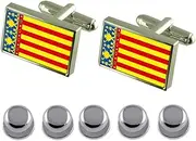 [Select Gifts] Shirt Dress Studs Valencia Flag Cufflinks