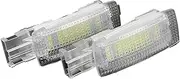 Pexorin 2Pcs LED Interior Sun Visor Vanity Mirror Light Reading Lamps, for Skoda, for Superb Fabia, for Seat, Altea Alhambra MK1 MK2 Leon Toledo Car Footwell Light